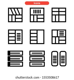 layout icon isolated sign symbol vector illustration - Collection of high quality black style vector icons

