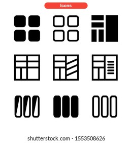 layout icon isolated sign symbol vector illustration - Collection of high quality black style vector icons
