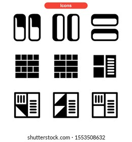 layout icon isolated sign symbol vector illustration - Collection of high quality black style vector icons
