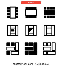 layout icon isolated sign symbol vector illustration - Collection of high quality black style vector icons
