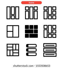 layout icon isolated sign symbol vector illustration - Collection of high quality black style vector icons
