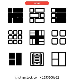 layout icon isolated sign symbol vector illustration - Collection of high quality black style vector icons
