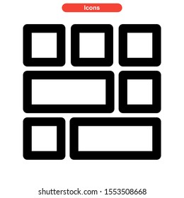 layout icon isolated sign symbol vector illustration - high quality black style vector icons
