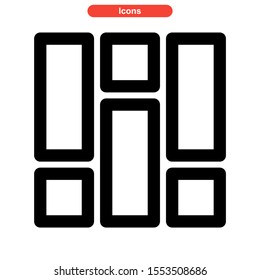layout icon isolated sign symbol vector illustration - high quality black style vector icons
