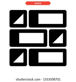 layout icon isolated sign symbol vector illustration - high quality black style vector icons
