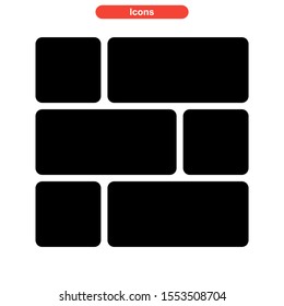 layout icon isolated sign symbol vector illustration - high quality black style vector icons
