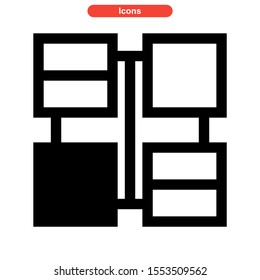 layout icon isolated sign symbol vector illustration - high quality black style vector icons

