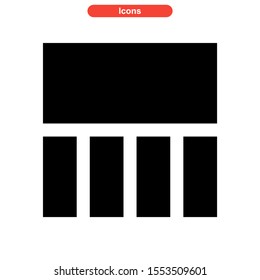 layout icon isolated sign symbol vector illustration - high quality black style vector icons
