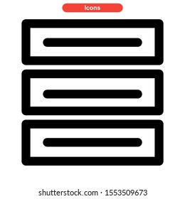 layout icon isolated sign symbol vector illustration - high quality black style vector icons
