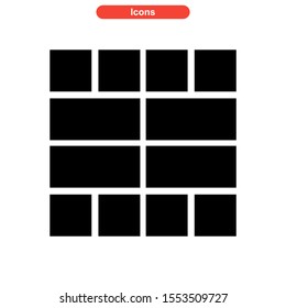 layout icon isolated sign symbol vector illustration - high quality black style vector icons
