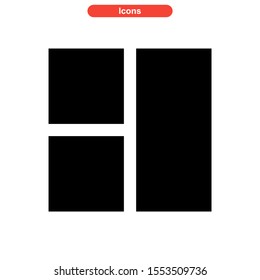 layout icon isolated sign symbol vector illustration - high quality black style vector icons
