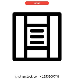 layout icon isolated sign symbol vector illustration - high quality black style vector icons
