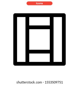 layout icon isolated sign symbol vector illustration - high quality black style vector icons
