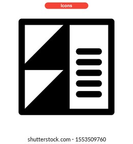 layout icon isolated sign symbol vector illustration - high quality black style vector icons
