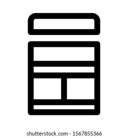 layout icon isolated sign symbol vector illustration - high quality black style vector icons
