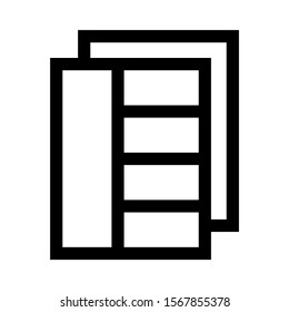 layout icon isolated sign symbol vector illustration - high quality black style vector icons
