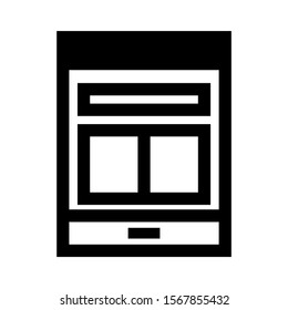 layout icon isolated sign symbol vector illustration - high quality black style vector icons
