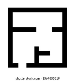 layout icon isolated sign symbol vector illustration - high quality black style vector icons
