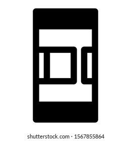 layout icon isolated sign symbol vector illustration - high quality black style vector icons

