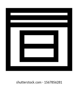 layout icon isolated sign symbol vector illustration - high quality black style vector icons
