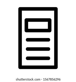 layout icon isolated sign symbol vector illustration - high quality black style vector icons
