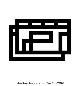 layout icon isolated sign symbol vector illustration - high quality black style vector icons
