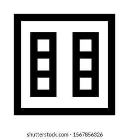 layout icon isolated sign symbol vector illustration - high quality black style vector icons
