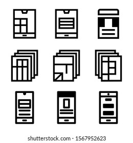 layout icon isolated sign symbol vector illustration - Collection of high quality black style vector icons
