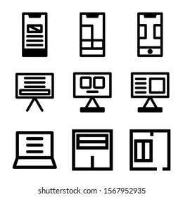 layout icon isolated sign symbol vector illustration - Collection of high quality black style vector icons
