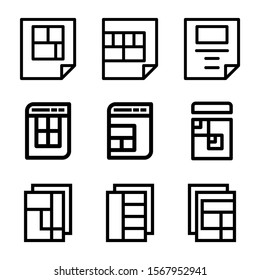 layout icon isolated sign symbol vector illustration - Collection of high quality black style vector icons
