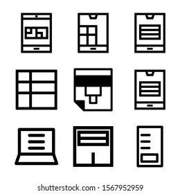 layout icon isolated sign symbol vector illustration - Collection of high quality black style vector icons
