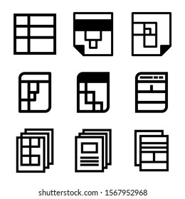 layout icon isolated sign symbol vector illustration - Collection of high quality black style vector icons
