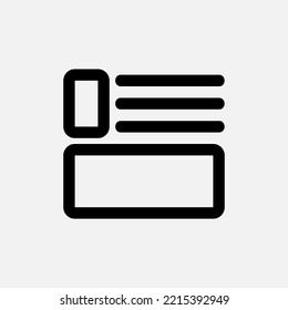 Icono de diseño en estilo de línea, uso para presentación de aplicaciones móviles del sitio web