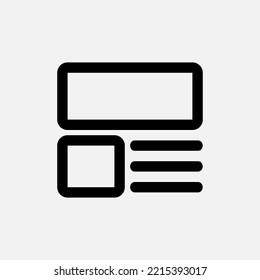Icono de diseño en estilo de línea, uso para presentación de aplicaciones móviles del sitio web