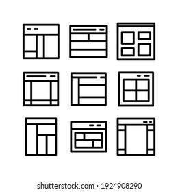 layout icon or logo isolated sign symbol vector illustration - Collection of high quality black style vector icons
