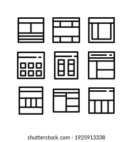 layout icon or logo isolated sign symbol vector illustration - Collection of high quality black style vector icons
