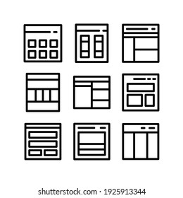 layout icon or logo isolated sign symbol vector illustration - Collection of high quality black style vector icons
