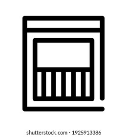 layout icon or logo isolated sign symbol vector illustration - high quality black style vector icons
