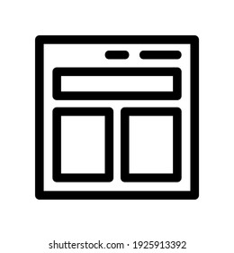 layout icon or logo isolated sign symbol vector illustration - high quality black style vector icons
