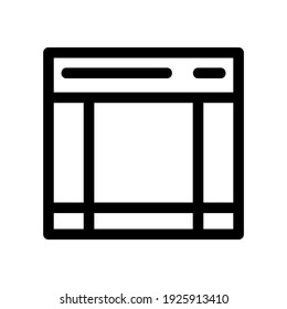 layout icon or logo isolated sign symbol vector illustration - high quality black style vector icons

