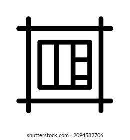 layout icon or logo isolated sign symbol vector illustration - high quality black style vector icons
