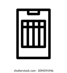 Layoutsymbol oder Logo einzeln auf Zeichensymbolen, Vektorgrafik - qualitativ hochwertige Vektorsymbole mit schwarzem Hintergrund
