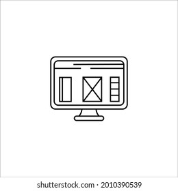 layout icon o white background