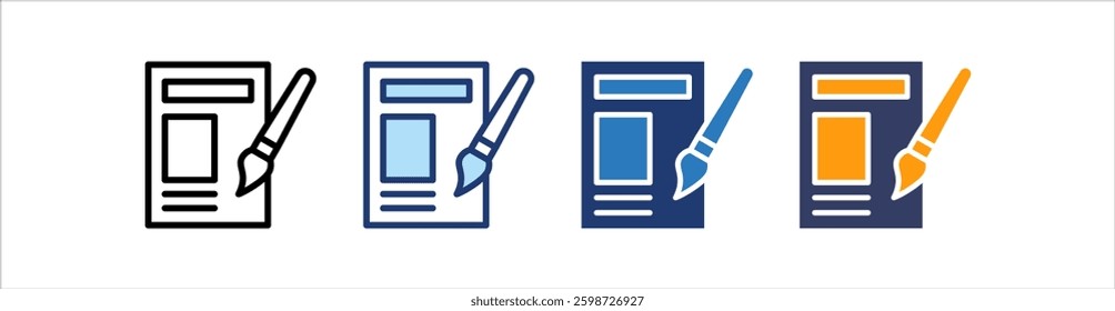 Layout Icon Set Multiple Style Collection