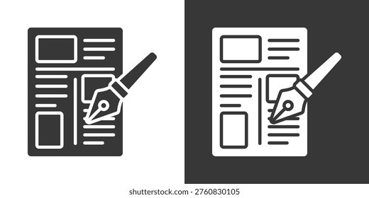 Layout Icon Set Vector Collection Isolated In Black And White