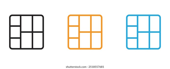 Icono de diseño Conjunto de ilustración de línea fina