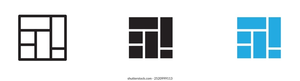 Layout icon thin line illustration