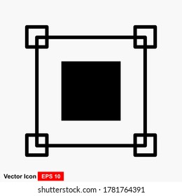 Layout Icon Trendy Style Isolated Background