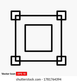 Layout Icon Trendy Style Isolated Background