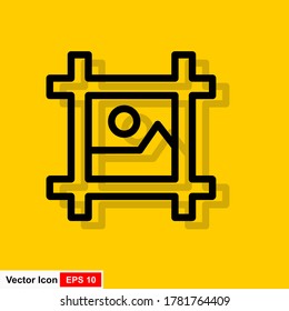 Diseño Icono Estilo de moda Fondo aislado